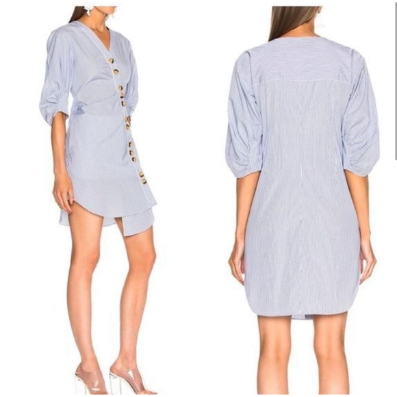 Tibi Jones Striped Mini Dress - Picture 6 of 7